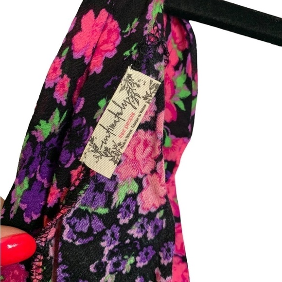 NWT Free People Bare It All Floral Cowl Back Tie Shoulder Bodysuit Party Combo S - Picture 9 of 10